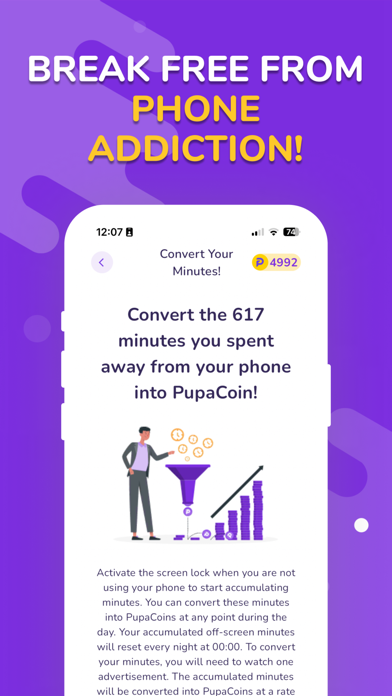 Focused Pupa - Earn PupaCoin Screenshot