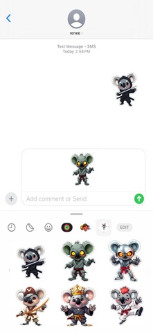 空手道考拉贴纸 screenshot
