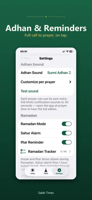 Prayer Times: Adhan, Qibla screenshot 4