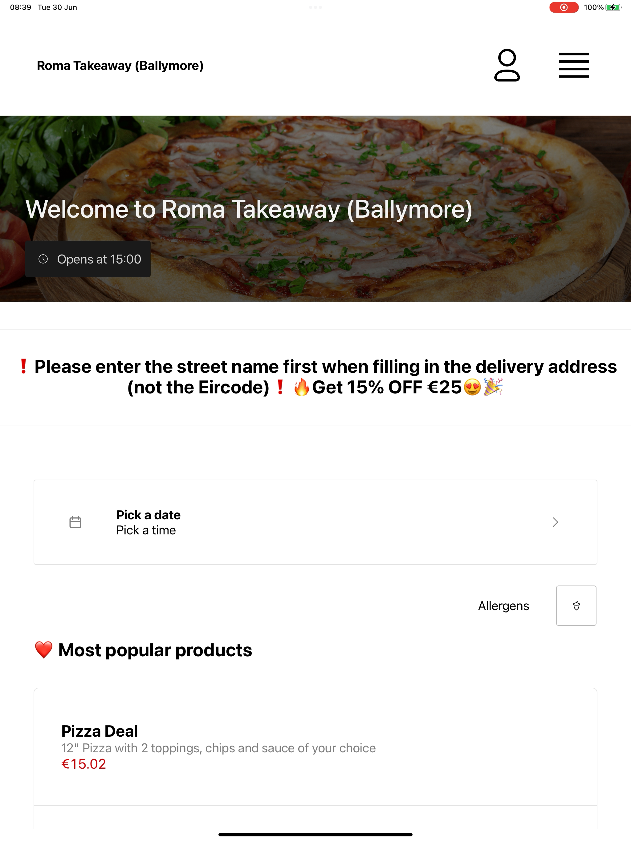Roma Takeaway Ballymore screenshot 13