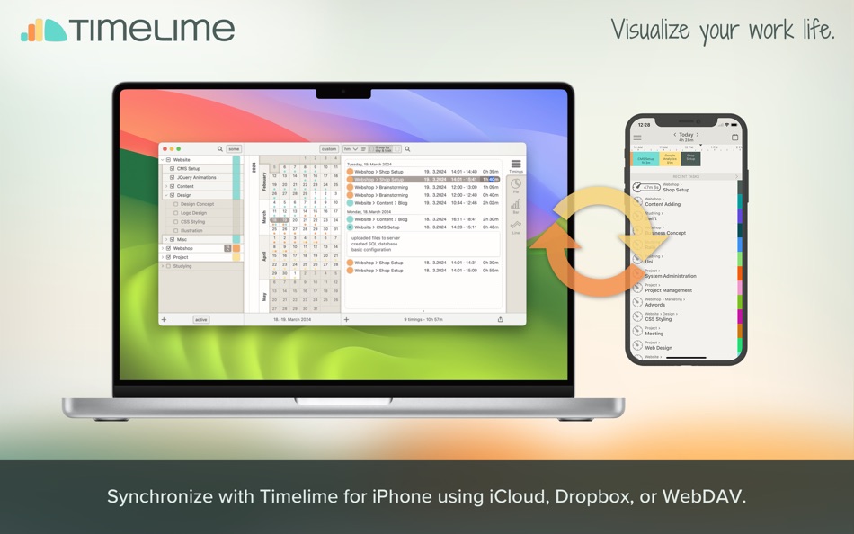 #6. Timelime - Time Tracking (macOS) 由: Niko Kramer