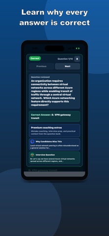 AZ-700 Practice Test Screenshot 2 of 8