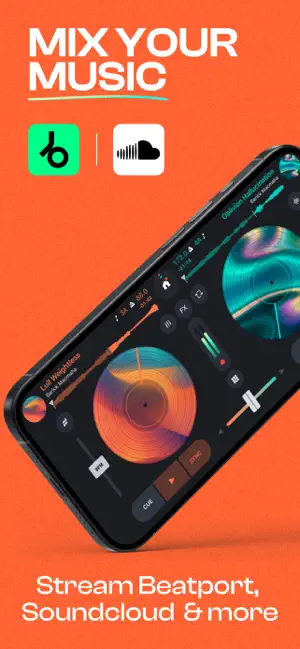 Cross DJ - Music Mixer App iPhone screenshot 2