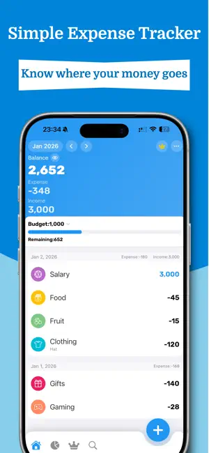 Expense Tracker: EasyBudget screenshot 1