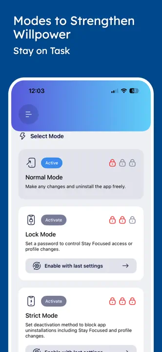 Stay Focused App/Site Blocker : capture d’écran 4 sur 8