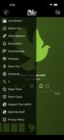The LifeFM screenshot
