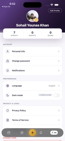 INVITEWITH screenshot