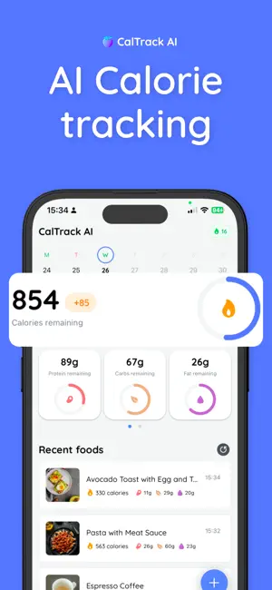 Calorie Counter AI: CalTrack screenshot 1