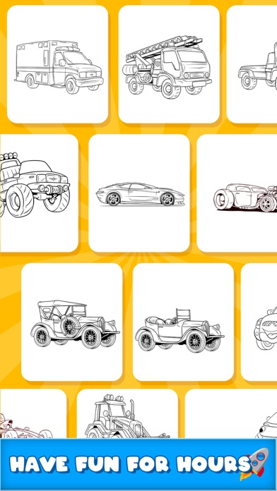 Cars Coloring Pages Game . Screenshot