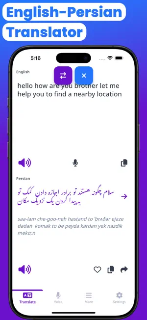 Farsi-English Translator screenshot 1