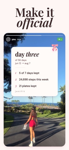 JeniFit: weight loss coach iPhone screenshot