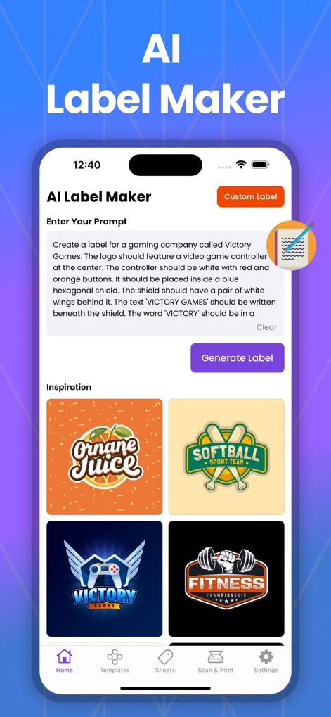 AI Label Maker: Label Printer - Graphics & Design App | MWM