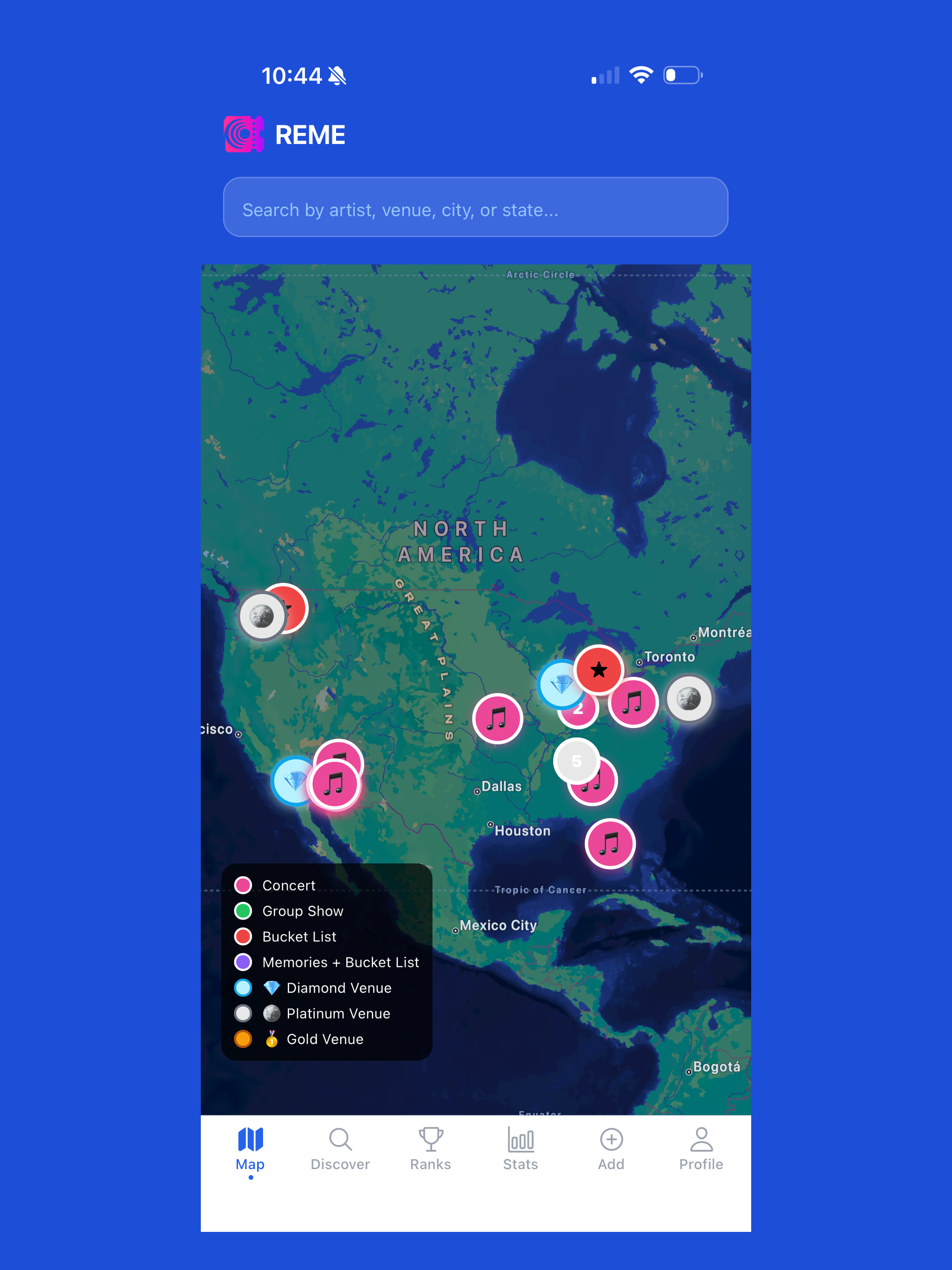 REME: Live Music Tracker screenshot 8