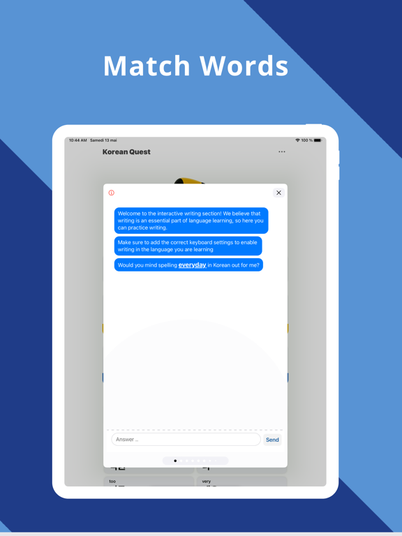 Flashcards - Learn Korean iPad screenshot 5 - Education app