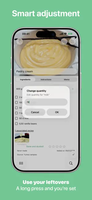 Yumeo: private recipe cookbook screenshot 4