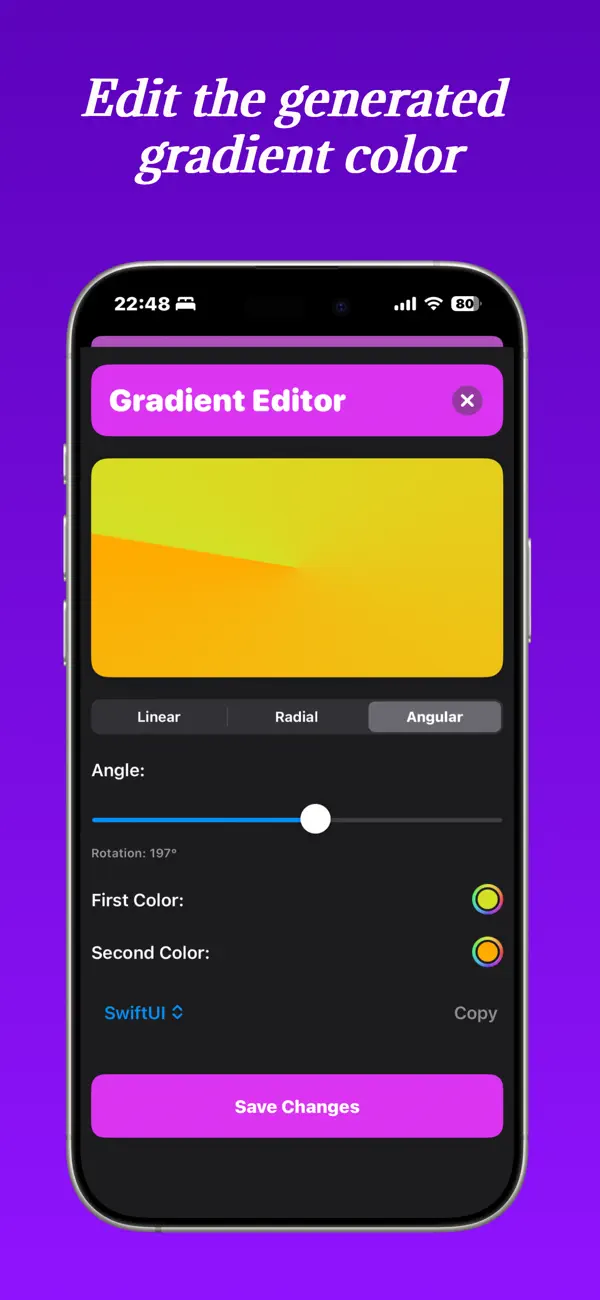 #5. Gradient: Lab - Generator (iOS) โดย: luis reynaldo cedeno manzanilla