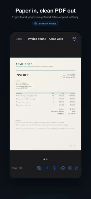 Private Scan: Document Scanner screenshot 2