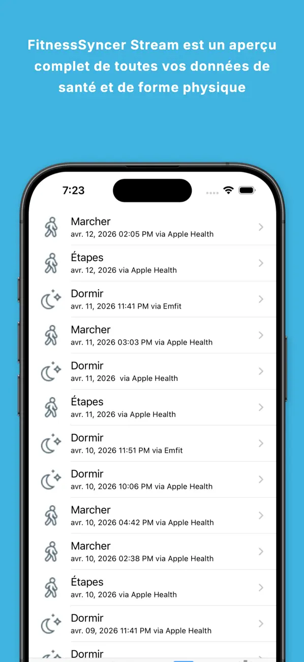 Screenshot #3 pour FitnessSyncer