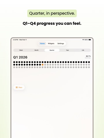 Moment Widgets: Time Progress iPad screenshot