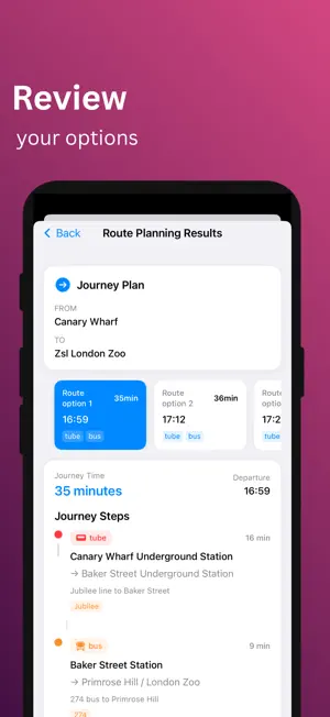 Tube Planner screenshot 2