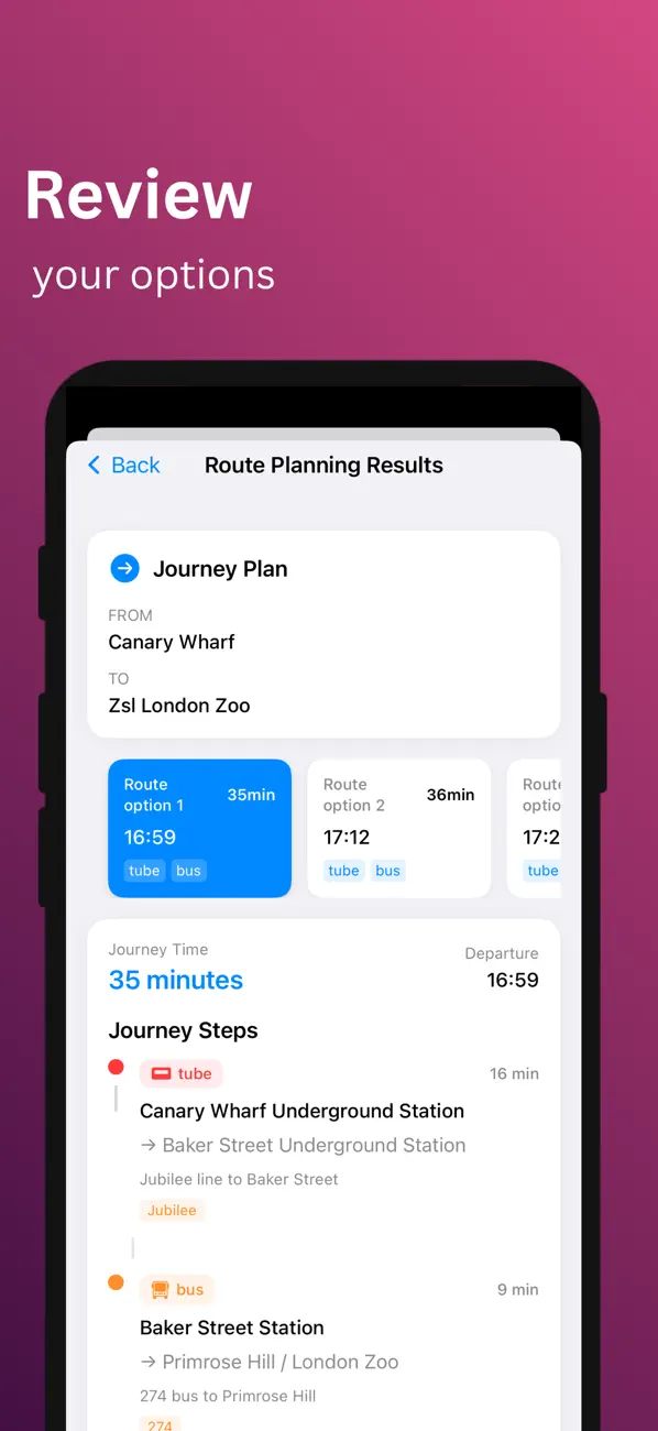 Screenshot #2 pour Tube Planner
