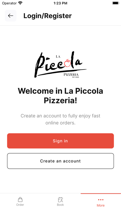 La Piccola Pizzeria Screenshot