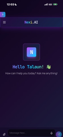 Nexi AI screenshot