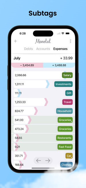 Skærmbillede af Monetal - Expense Tracker