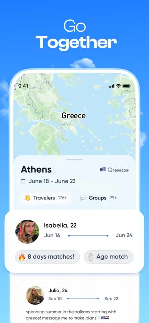 TripBFF - Solo Travel Friends iPhone screenshot 5