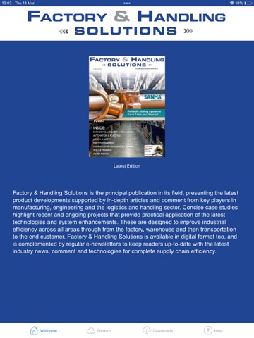 Factory & Handling Solutions iPad screenshot