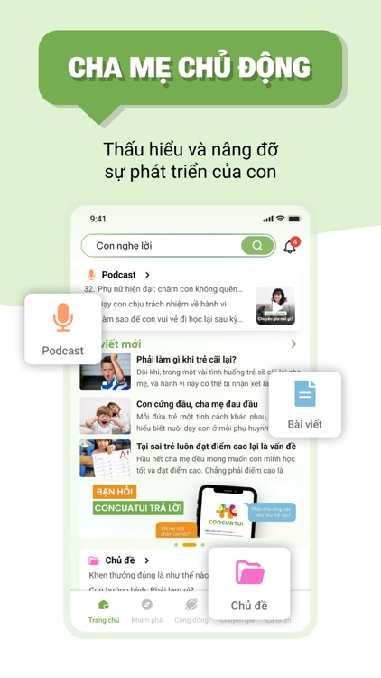 ConCuaTui - Cha mẹ chủ động