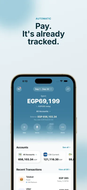 Say - Hands free budget app screenshot 1 of 8
