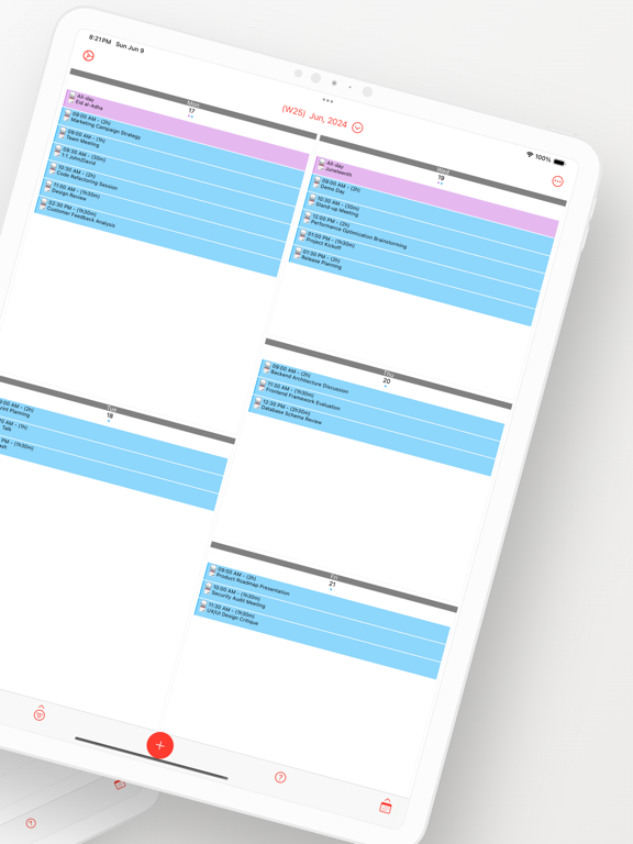Week Calendar Pro Screenshots