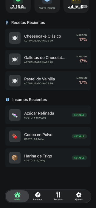 Recetas&CostosPlus Screenshot 8 of 9
