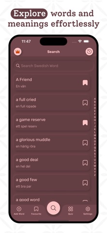 Swedish | Swedish Dictionary screenshot