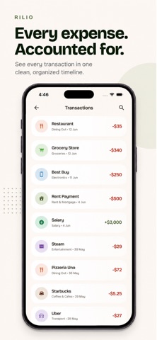 Rilio - Smart Expense Tracker Screenshot 5 of 6