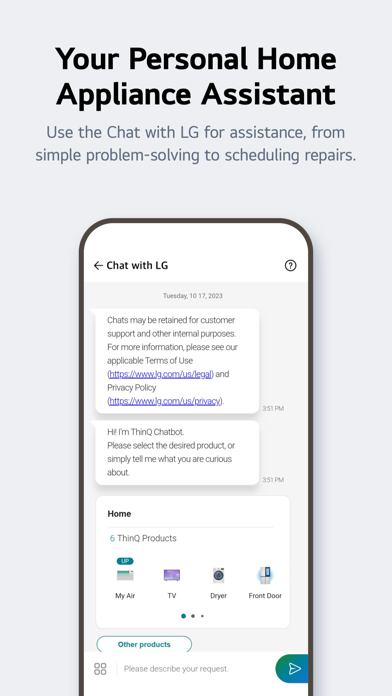 LG ThinQ Screenshot