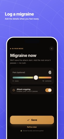 Migrelle - Migraine Tracker Screenshot 1 of 6