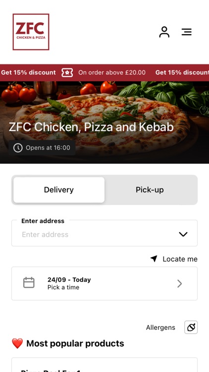Zfc Chicken Pizza and Kebab