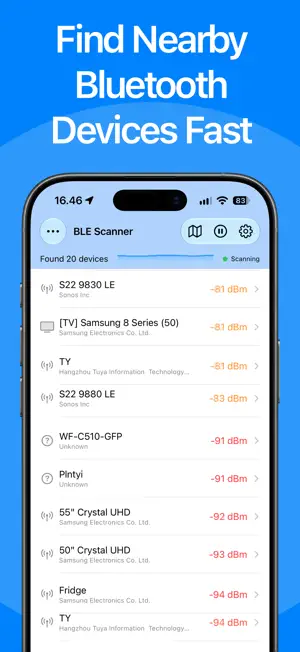 BLE Scanner - Bluetooth Finder screenshot 1