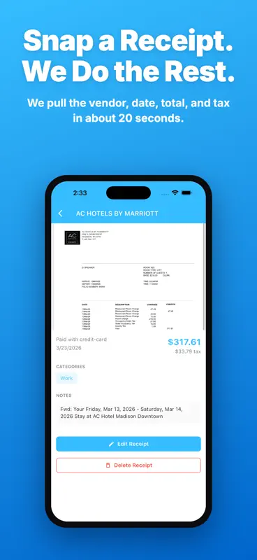 Shoeboxed: Mileage Tracker screenshot 1 of 10