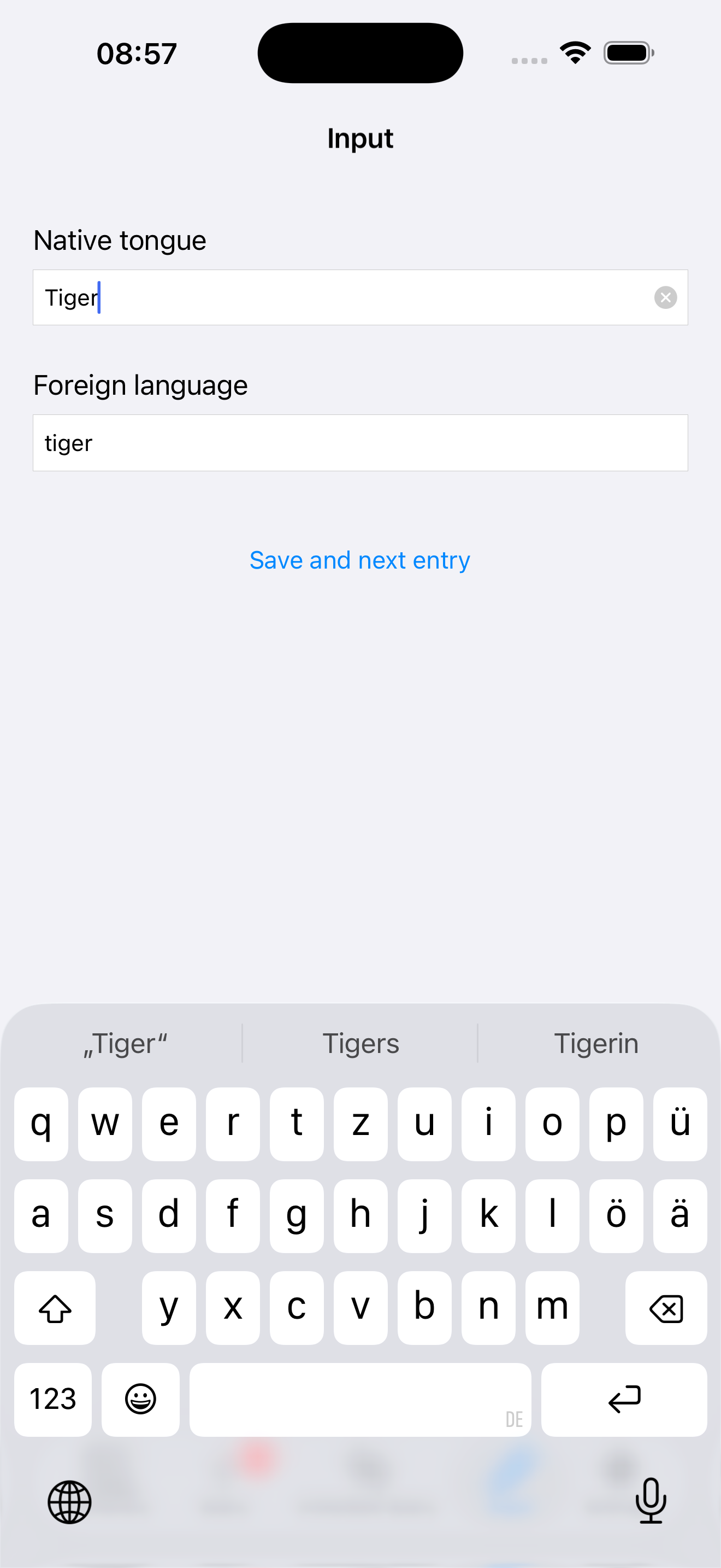 Einfacher Vokabel Trainer screenshot 5