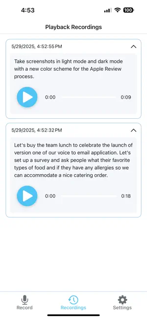 Voice-to-Email screenshot 2
