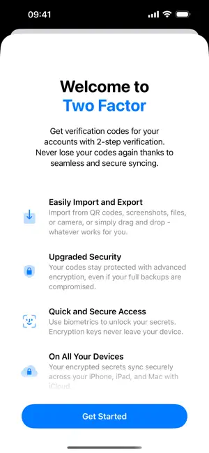 Two Factor: Authenticator screenshot 1