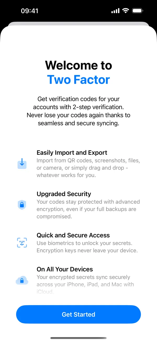 #1. Two Factor: Authenticator (iOS) Ved: Baulin Roman