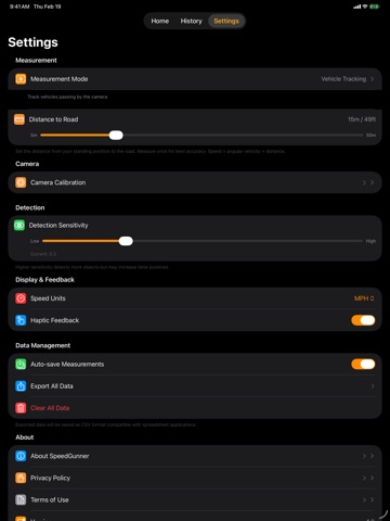 SpeedGunner iPad screenshot
