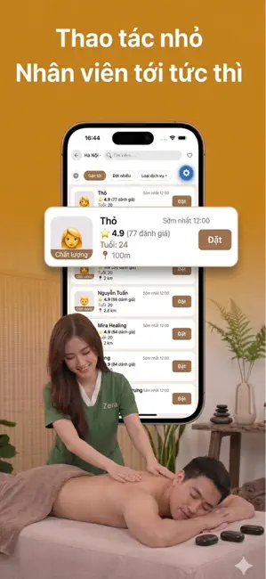 Zena - Massage tại nhà 24/7 iPhone screenshot 2