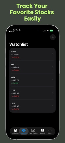 AI Stock Trading Assistant iPhone screenshot