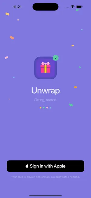 Unwrap: Gift Tracker screenshot 1