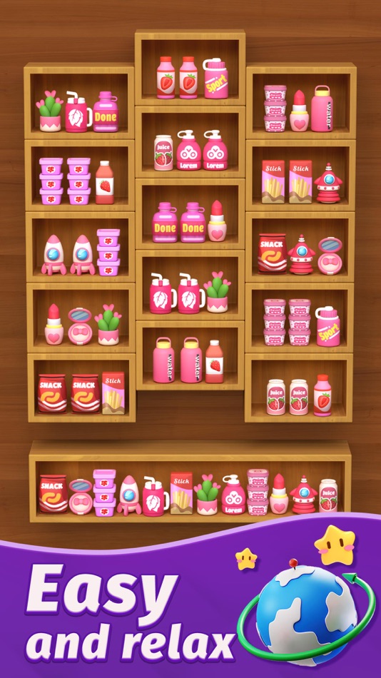 #5. Goods Sort™ - Triple Master 3D (iOS) By: Clap Palms